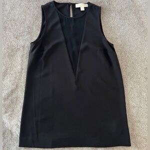 Michael Kors Sleeveless Black Tunic Blouse Size XS